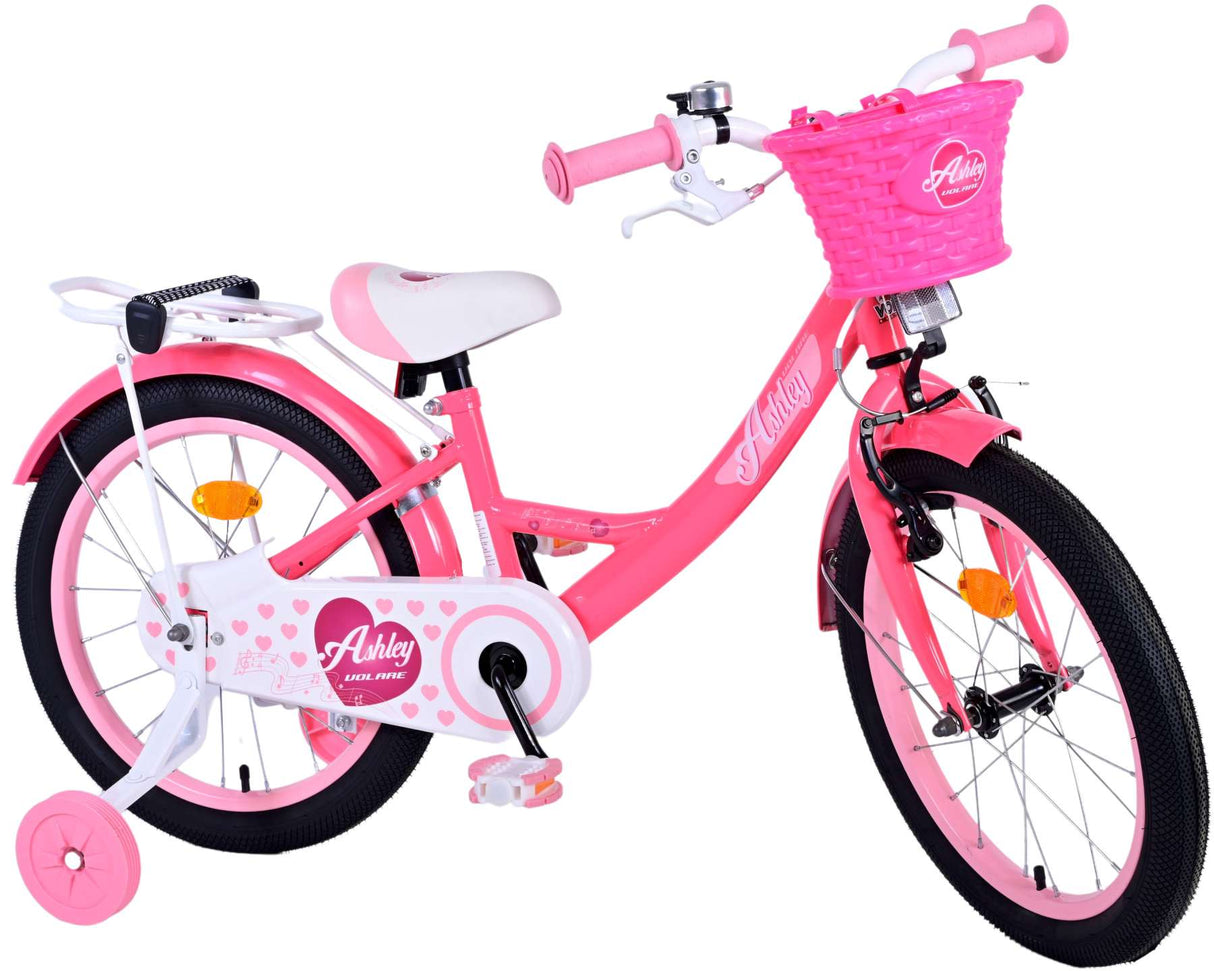 Volare Ashley Children's Bike Girls 18 Inch Pink Red