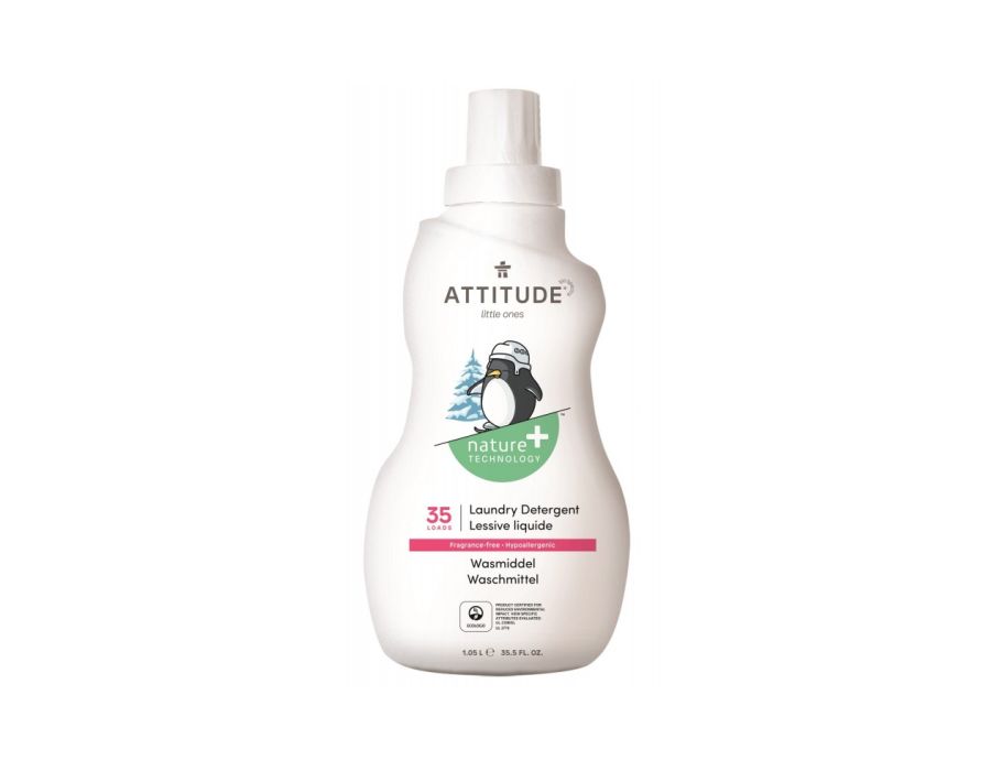 Attitude nature+ petits - lessive liquide sans parfum - 35 lavages