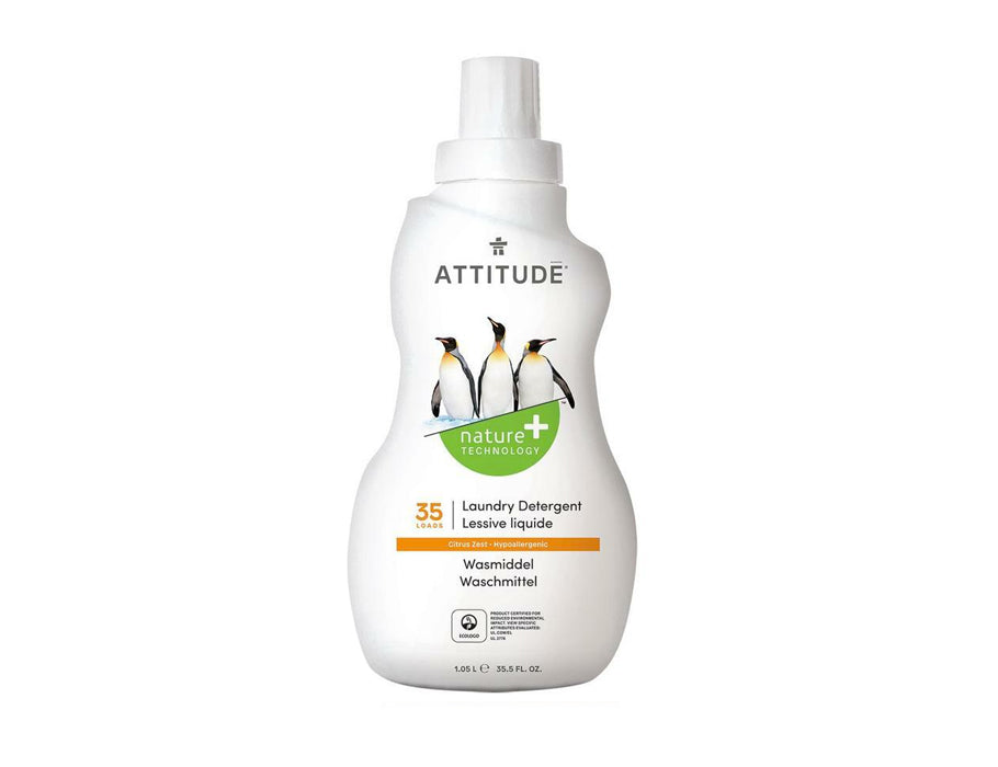 Attitude nature+ - lessive liquide - écorces d'agrumes - 1,05l