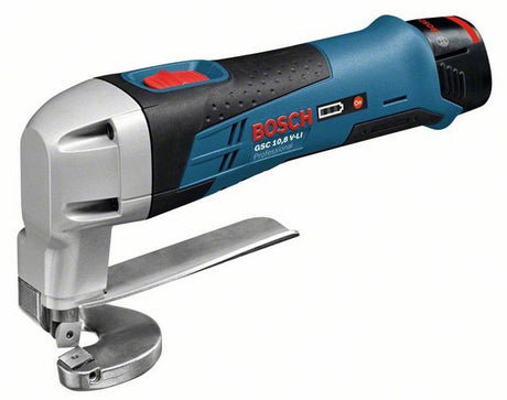 Bosch bleu cgc 12v-13 | cisaille à tôle à batterie 12v en l-boxx (2x batterie 2.0ah + chargeur) - 0601926108