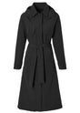Basil trench-coat mosse dames noir de jais s