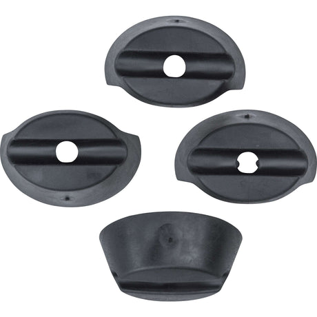Anneaux de caoutchouc Basil Buddy - Ensemble de 4 - noir
