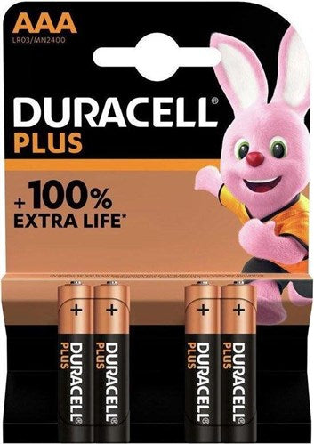 Duracell batteri plus power mini penlite lr03 aaa per 4 på karta