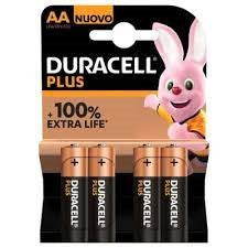 Duracell Battery Plus Potencia MN1500 LR6 AA por 4 en el mapa