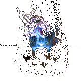 Porte-encens à reflux led dragon violet