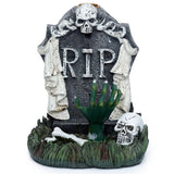 Porte-encens à reflux de pierre tombale à main de zombie Rip