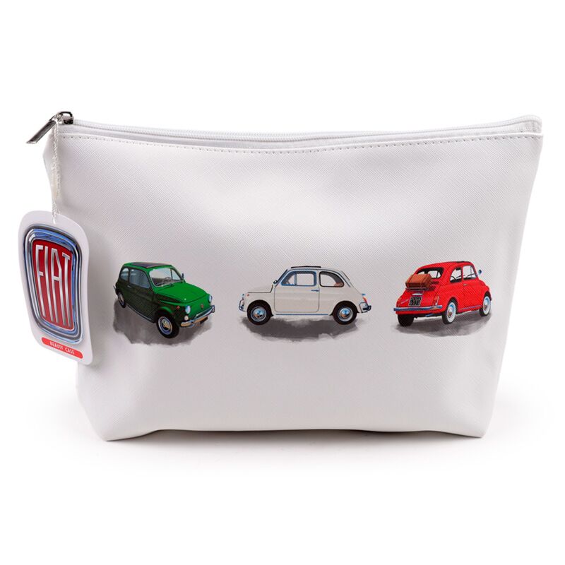 Trousse de toilette en pvc Fiat 500, trousse de maquillage grande