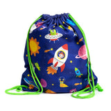 Sac à dos à cordon en toile de voyage spatial
