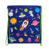 Sac à dos à cordon en toile de voyage spatial