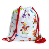 Sac à dos à cordon en toile Knights Dragons