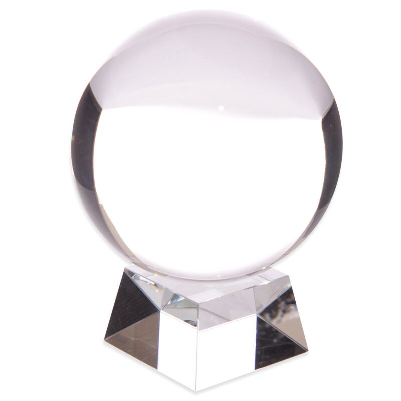 Boule de cristal en coffret cadeau - 14 cm