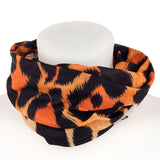 Cache-cou snood imprimé animal léopard