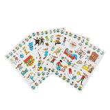 Barbo jouets autocollants pippi - villa villekulla avec 140 autocollants (8621)