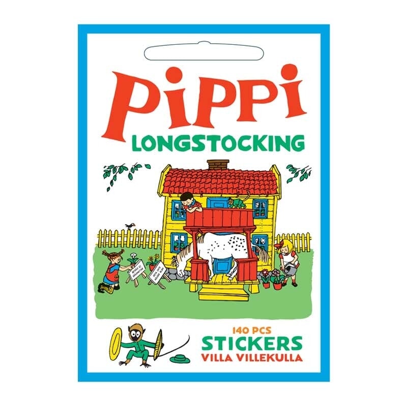 Barbo jouets autocollants pippi - villa villekulla avec 140 autocollants (8621)