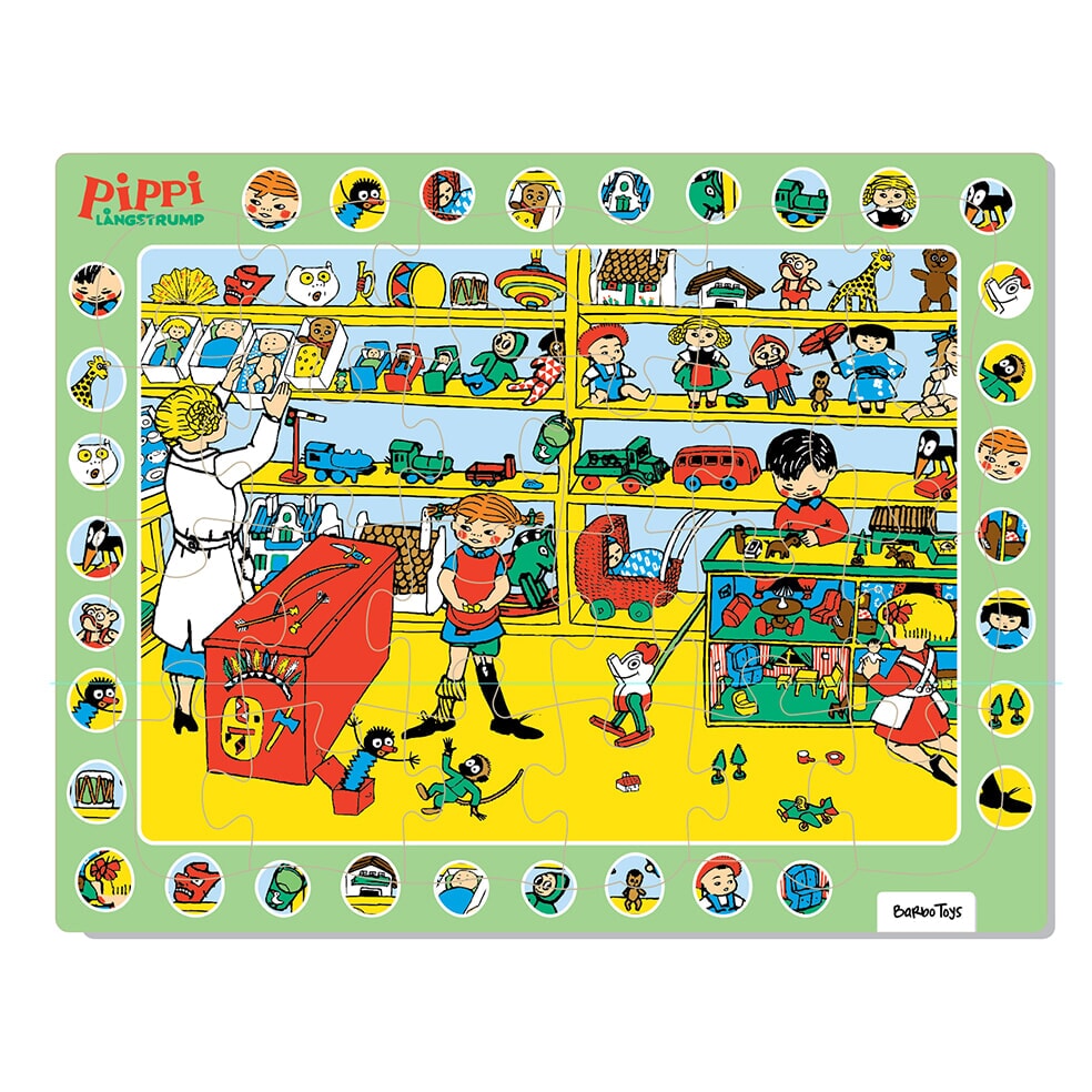 Barbo toys pippi - puzzle en carton - thingfinder (8653)