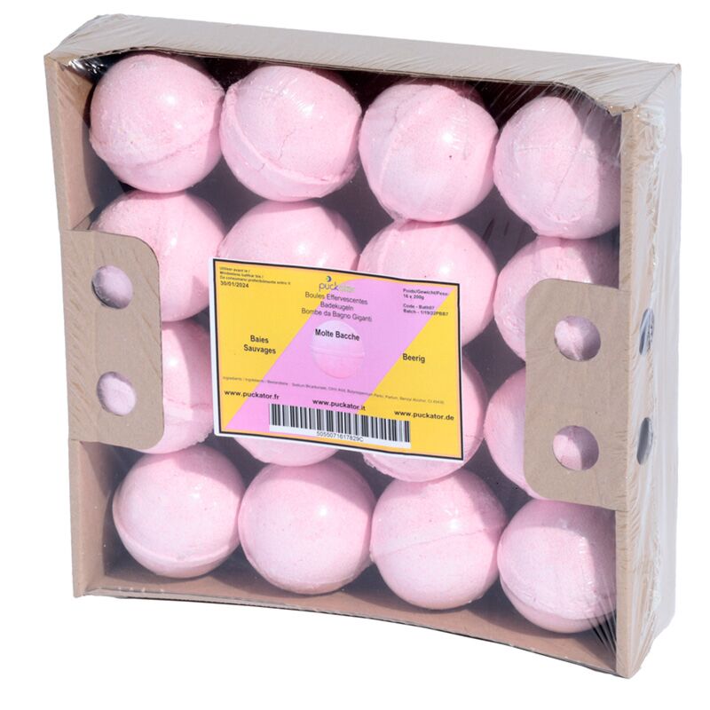 Plateau de bombes de bain - baies