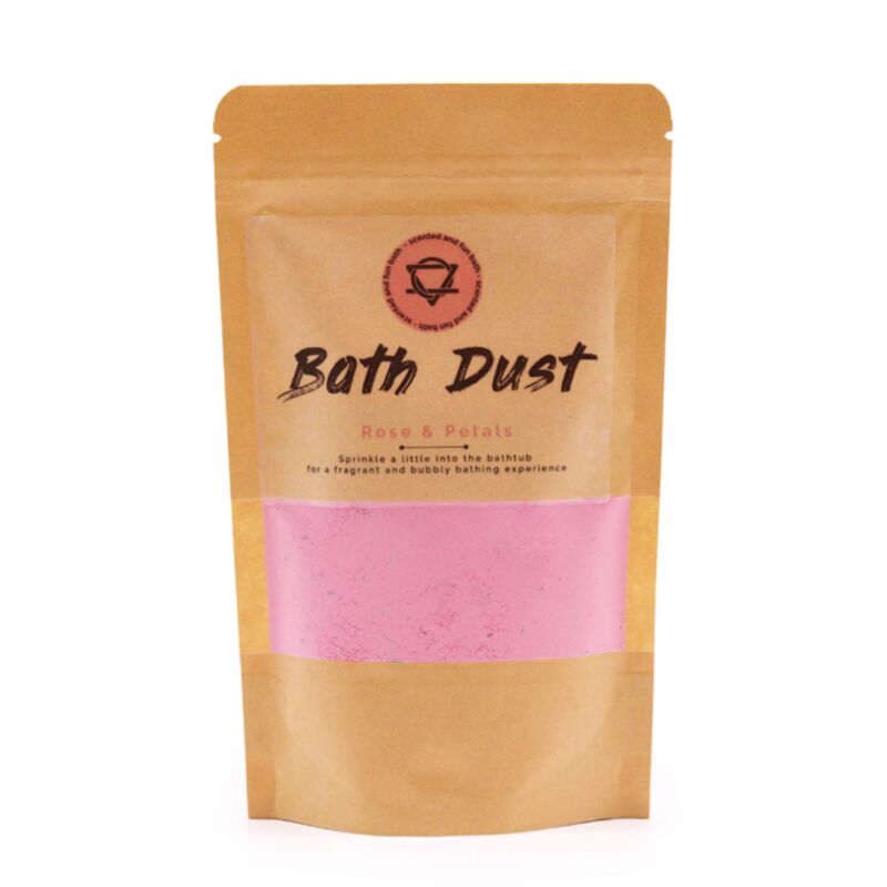 Poudre de bain à la rose et aux pétales de rose