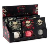 Coffret cadeau bombe de bain - roses tête de mort