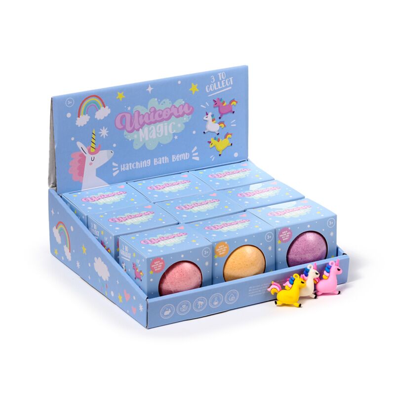 Bombe de bain à éclosion magique licorne