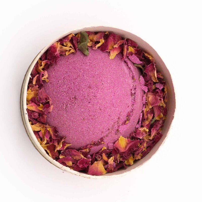Coffret cadeau de bombes de bain à base de sel de l'Himalaya au gingembre et à l'ylang ylang