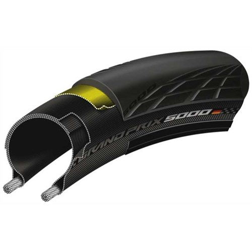 Continental Tire (30-622) 700-30c Grand Prix 5000 Ruban pliant noir