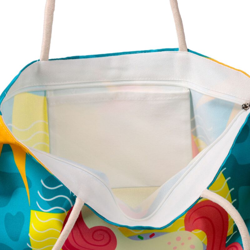 Sac de plage en toile licorne Holiday Vibes