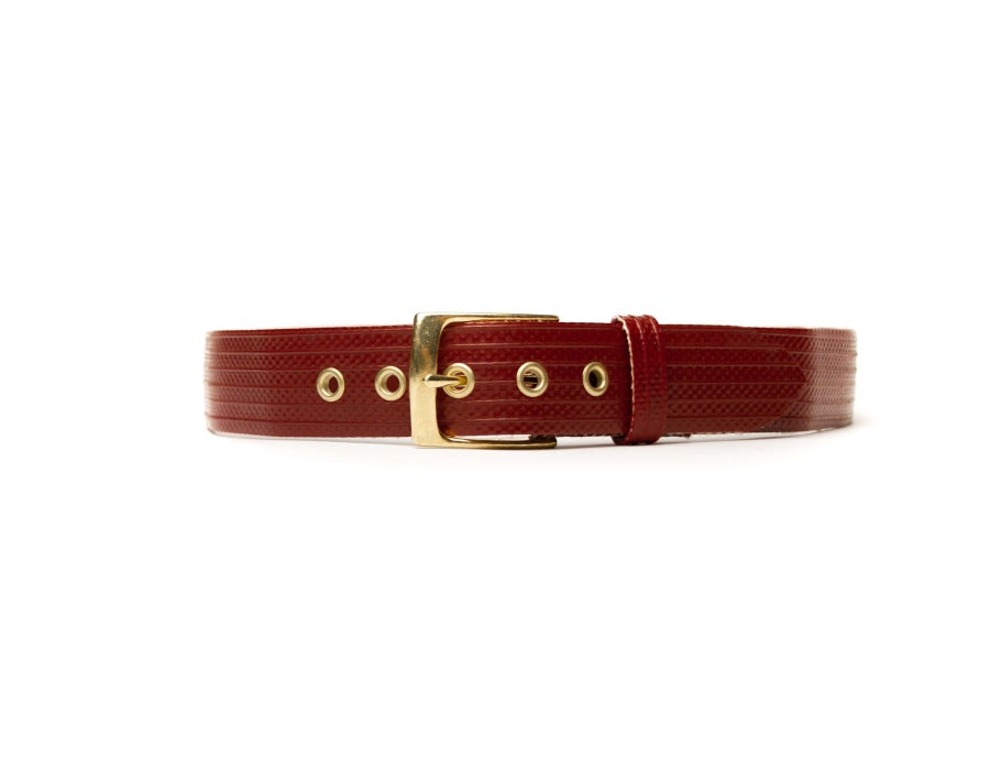 Ceinture bend - tuyau de feu - or rouge - 4x85 cm