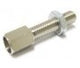 Boulon de câble en laiton M6 par 12
