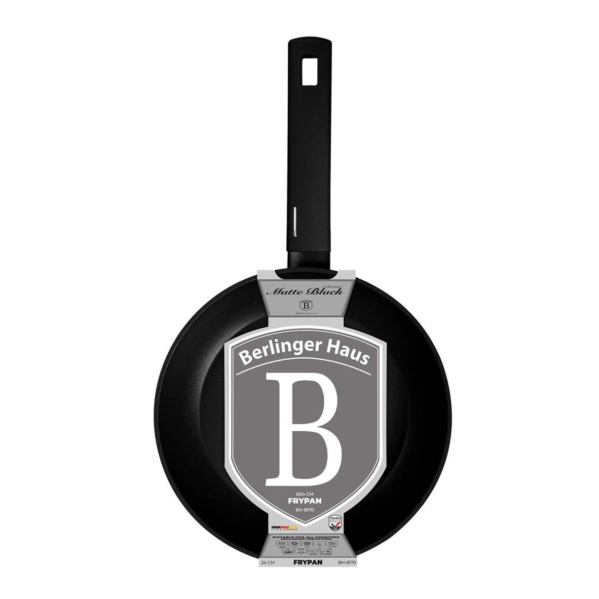 Poêle Berlingerhaus noir mat 24cm