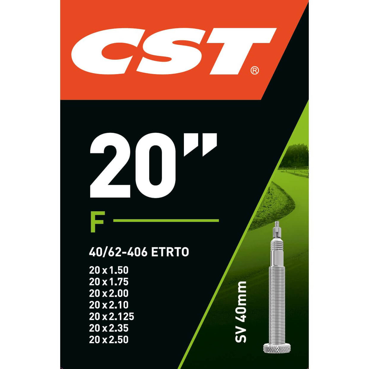 CST inner tape 20 x 1.50 2.50 (40 62-406) FV40 mm black