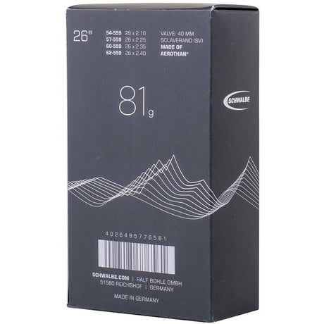 SCHWALBE TUBE INTÉRIEUR Aerothan FV SV13E 54 62-559 IB SV 40mm (1er)