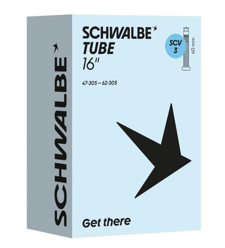 Chambre à air Schwalbe scv3 16 pouces 47 62-305 valve clic 40mm