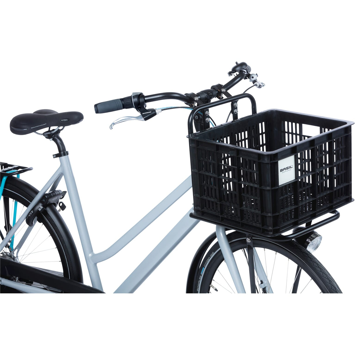 Caisse de vélo de basilic m moyen 29,5 litres noir