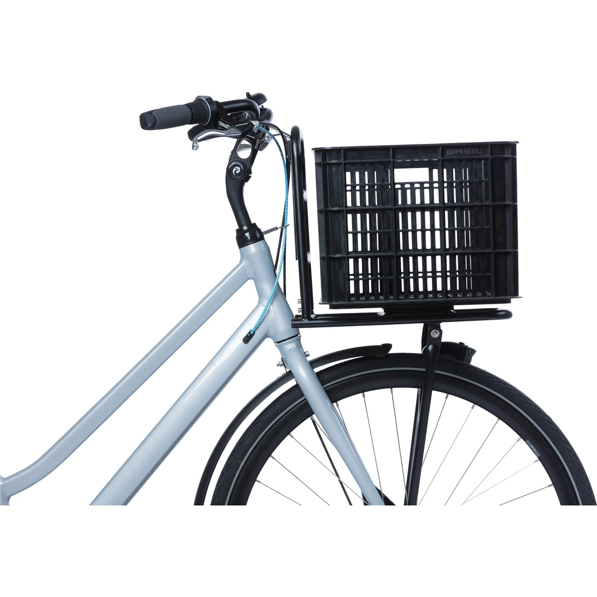 Caisse de vélo de basilic l grandes 40 litres de noir