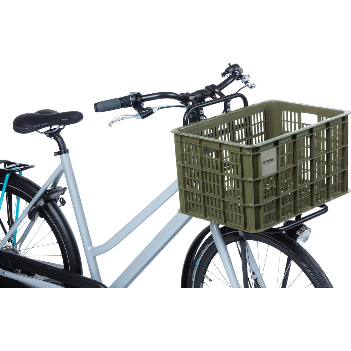 BRASKA BASIL BICYCE CRATE L Groot 40 litrů zelené