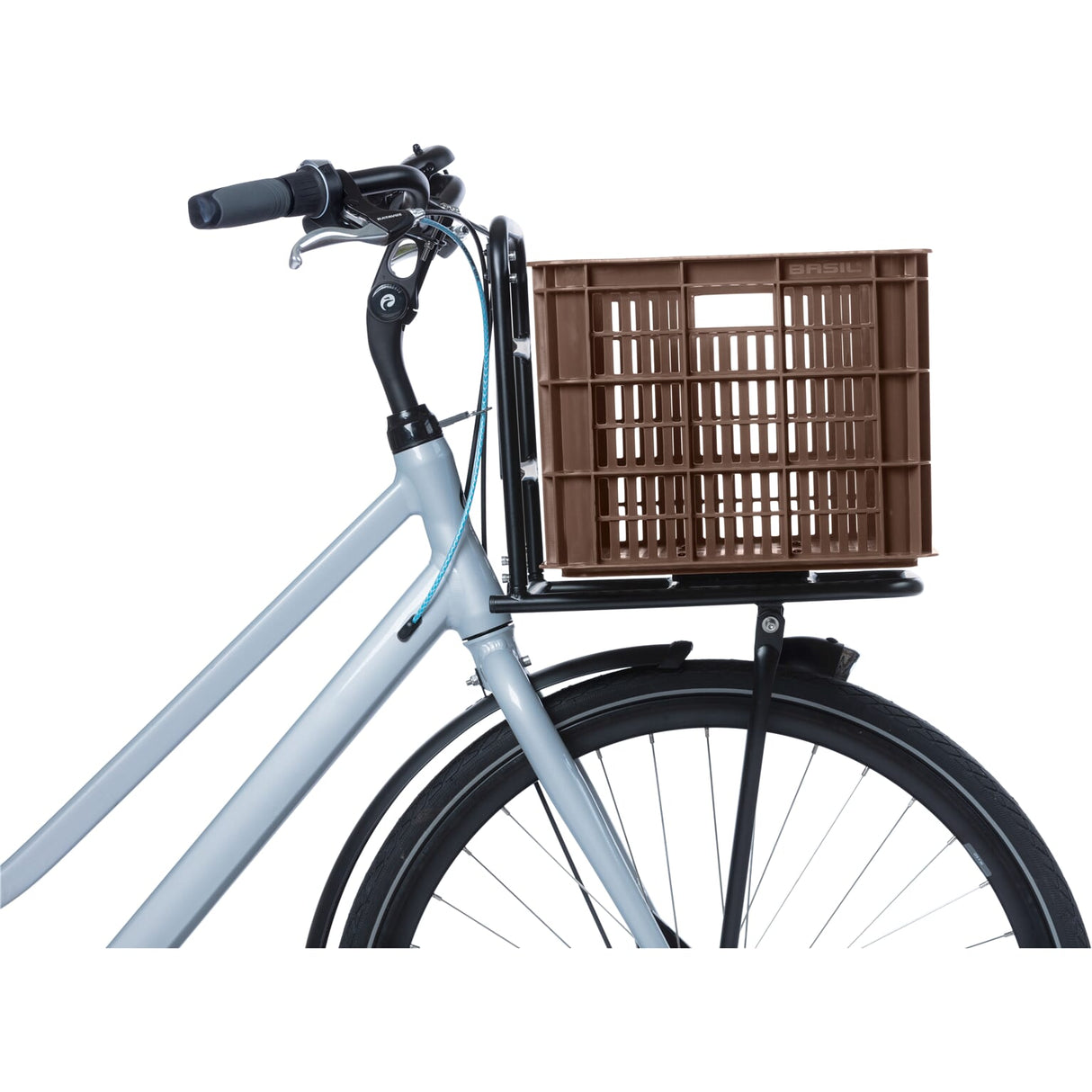 Caisse de vélo de basilic l grand 40 litres brun