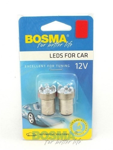 Carte Bosma A 2 lampe à 5 ans 12V Bay15d Red