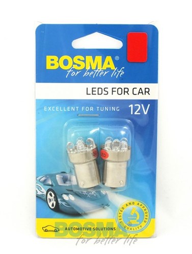 Carte Bosma A 2 lampe à 5 ans 12V BA15S rouge