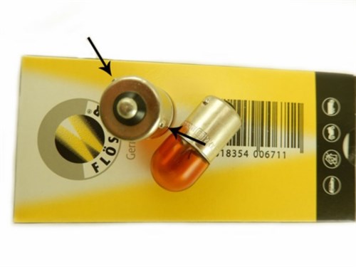 Bosma Lamp 12V 21W BAU15S ORANGE