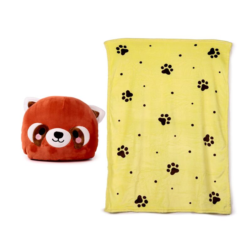 Blankeazzz Adoramals Ru le panda rouge couverture de voyage en peluche 2 en 1
