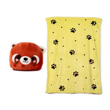 Blankeazzz Adoramals Ru le panda rouge couverture de voyage en peluche 2 en 1