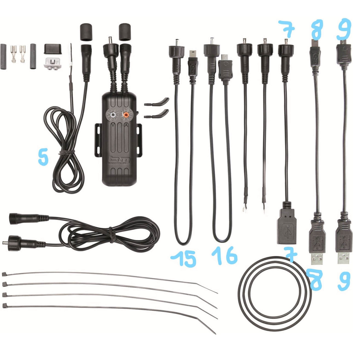 Busch + Müller Kabel E-Aarbecht nr 7 Ronn zu USB-A