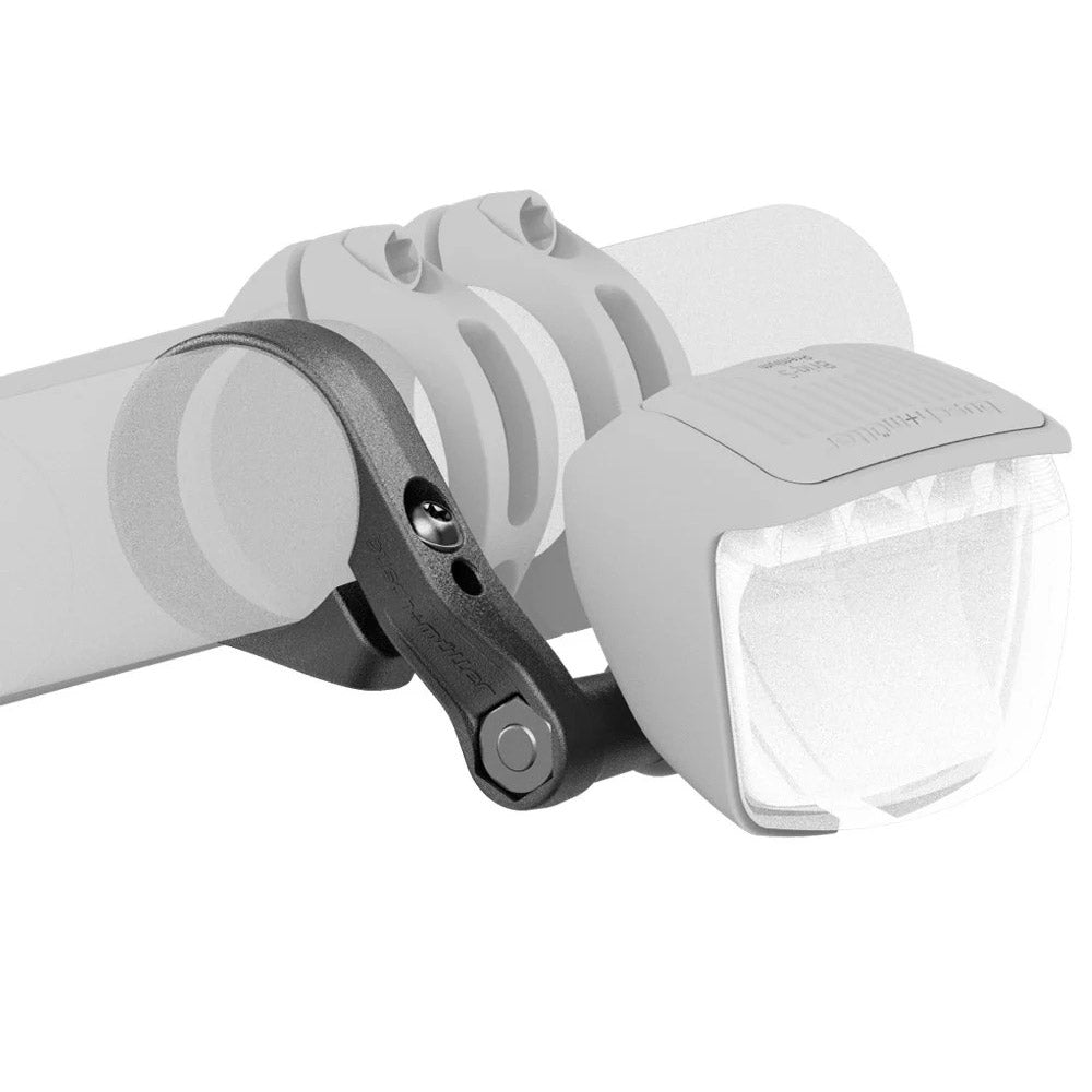 Busch Muller Busch Müller, accessoires d'éclairage, support de guidon en plastique, noir, monobras, pour 31,8–35 mm avec vis et écrous, sachet en polyéthylène