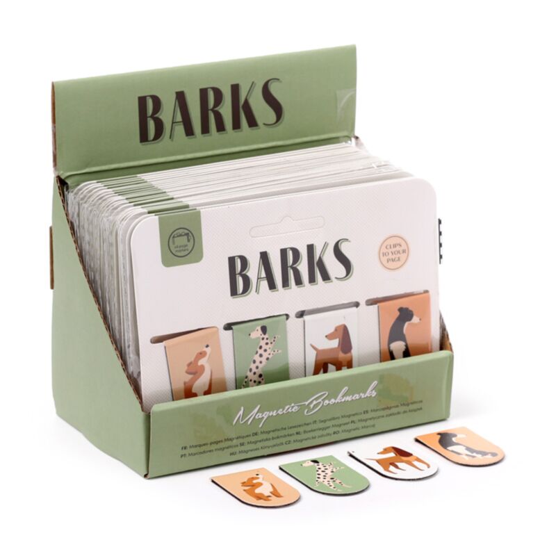 Ensemble de marque-pages magnétiques chien Barks