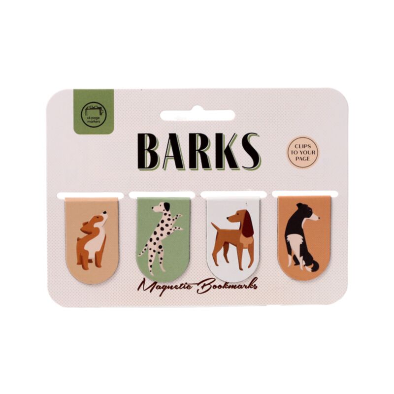 Ensemble de marque-pages magnétiques chien Barks