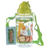 Bouteille d'eau pour enfants Zoo durable sans BPA de 450 ml avec paille