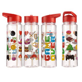 Jeu sur la paille rabattable pour bouteille d'eau durable de 550 ml