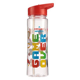Jeu sur la paille rabattable pour bouteille d'eau durable de 550 ml