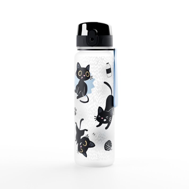 Lucky le chat noir pop top gourde ecozen 600ml