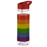 Somewere arc-en-ciel bouteille d'eau durable 550 ml avec paille flip